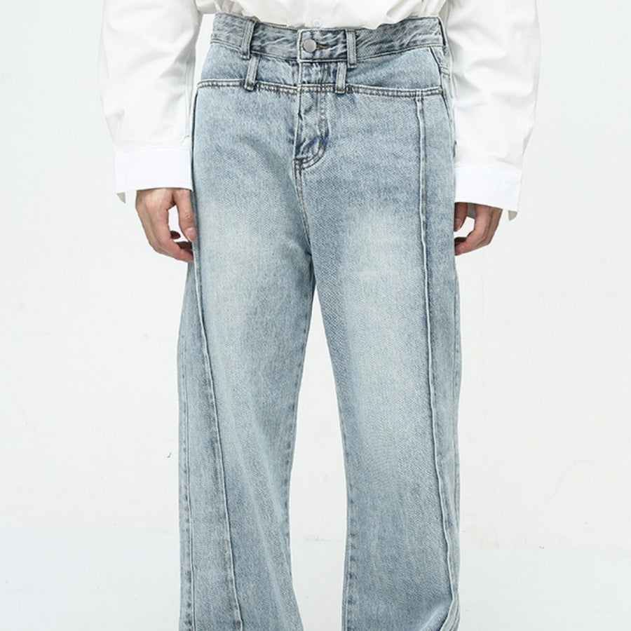 Mens  Retro Casual Jeans