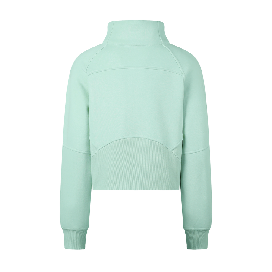 Half-Zip Cropped Sweatshirt
