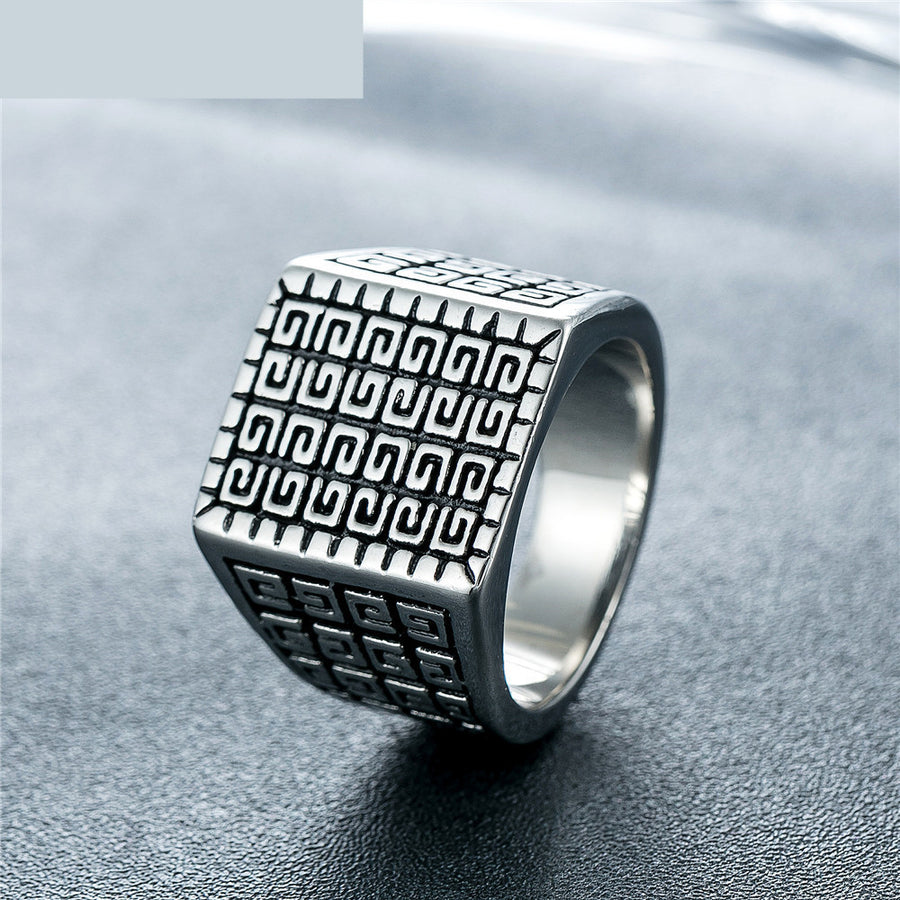 Mens Titanium Steel Ring