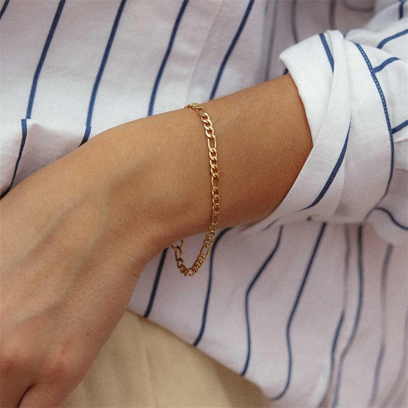 Women's Stainless Steel Plating Chain Bracelet