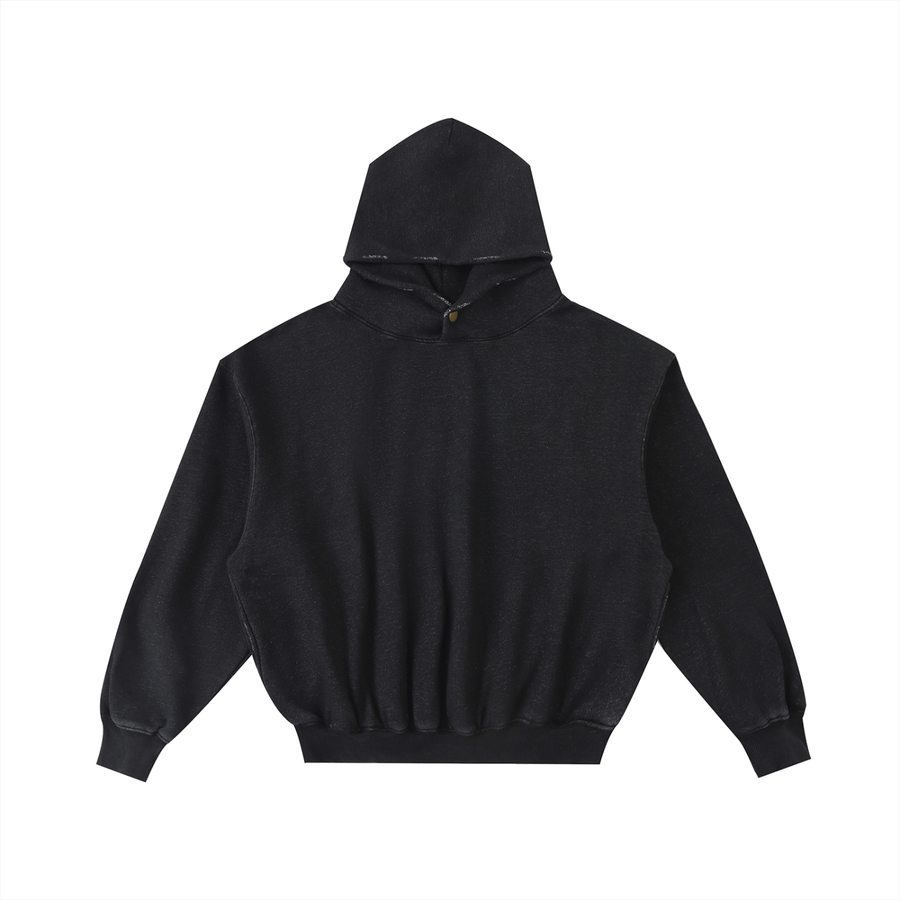 Frayed Fleece Hoodie