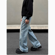 Men's Blue Straight Jeans