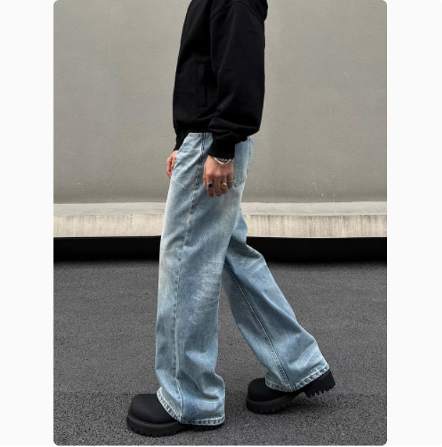 Men's Blue Straight Jeans