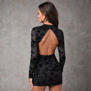 Hollow-out Slim Dress