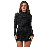 Hollow-out Slim Dress