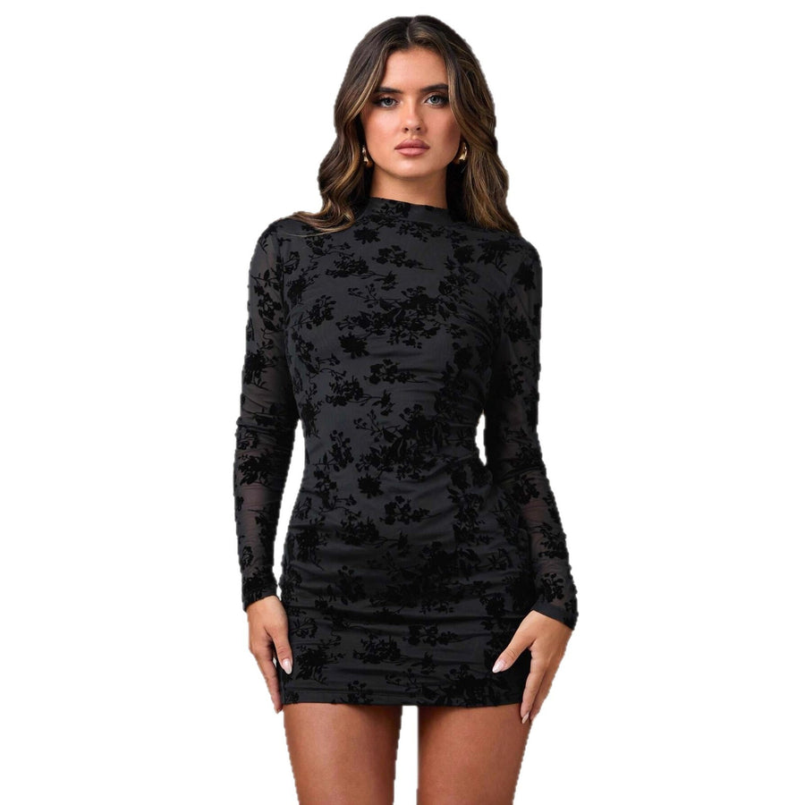 Hollow-out Slim Dress