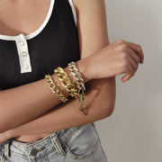 Cuban Chain Set Bracelet