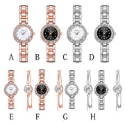 Crystal quartz watch set