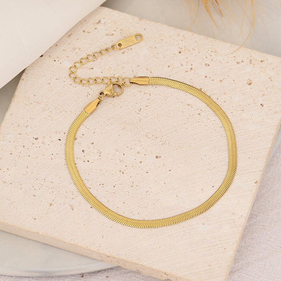 Simple Stainless Steel Chain Bracelet