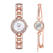 Crystal quartz watch set