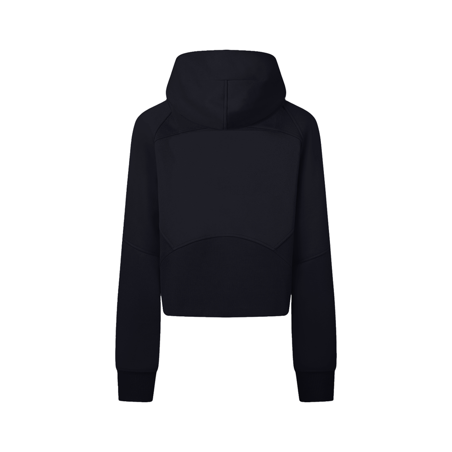 Zip-Through Cropped Hoodie
