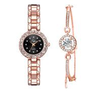 Crystal quartz watch set