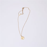 Golden Titanium Steel Necklace