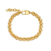 Mens Trendsetter Gold Bracelet
