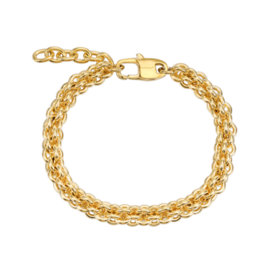 Mens Trendsetter Gold Bracelet