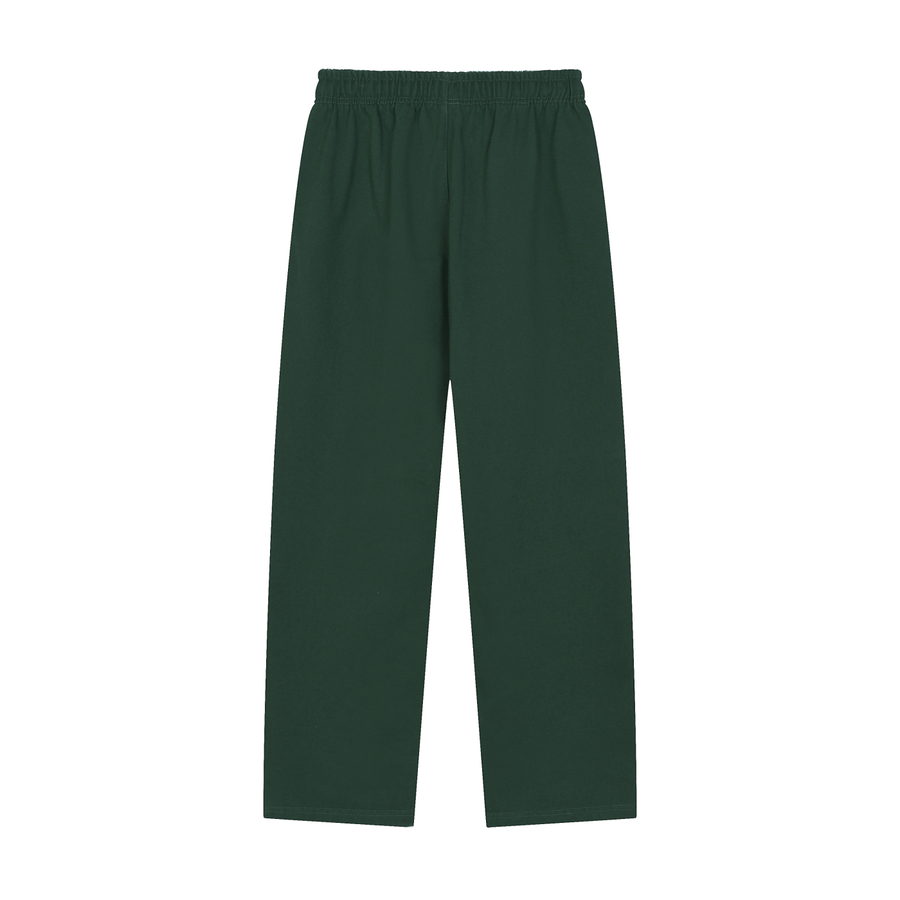 Solid Color Straight-Leg Sweatpants