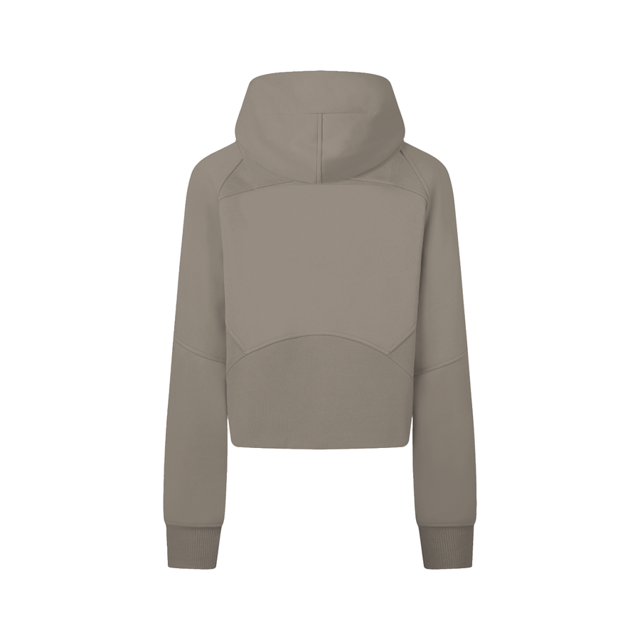 Zip-Through Cropped Hoodie