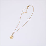 Golden Titanium Steel Necklace