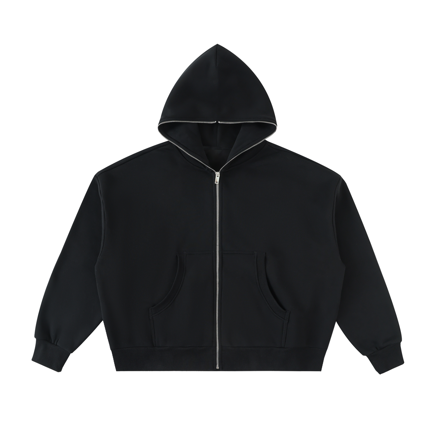Fleeced Full-Zip Hoodie