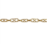 Brass chain bracelet