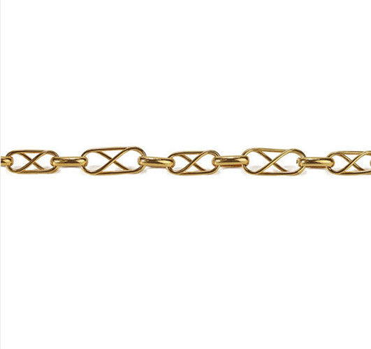 Brass chain bracelet
