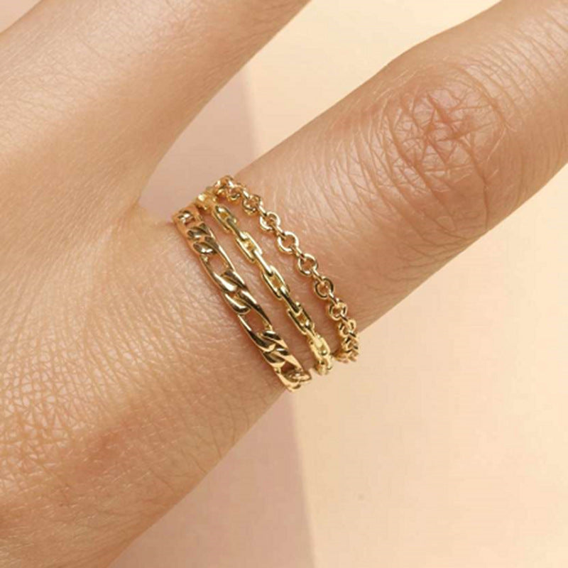 Gold Chain Ring