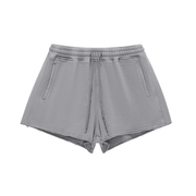 Raw Edge Drawstring Shorts