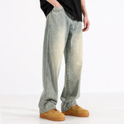 Mens Retro Straight Jeans