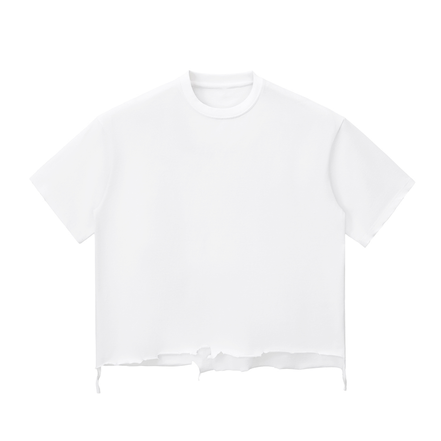 Raw-Hem Boxy T-shirt