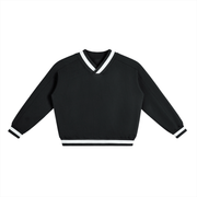 V-Neck Collar Sweatshirt