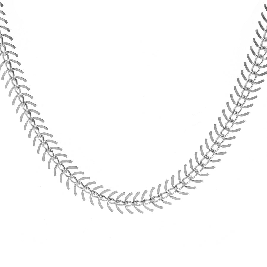Fishbone Aircraft Chain Necklace