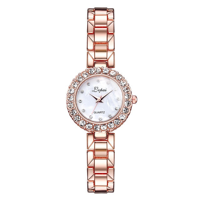 Crystal quartz watch set