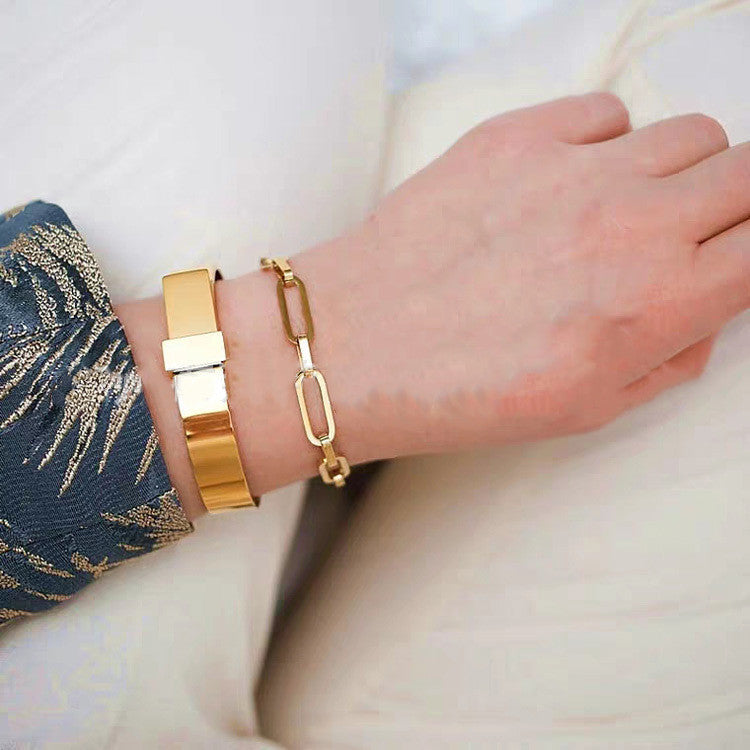 Square chain bracelet