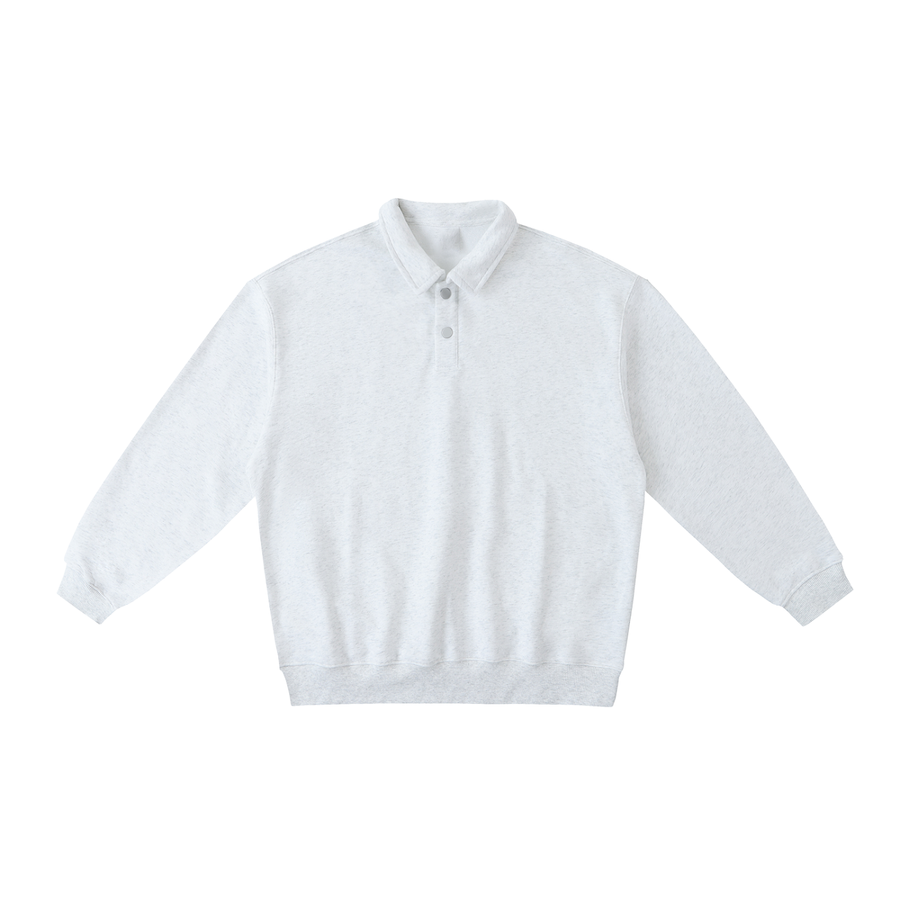Polo-Collar Sweatshirt