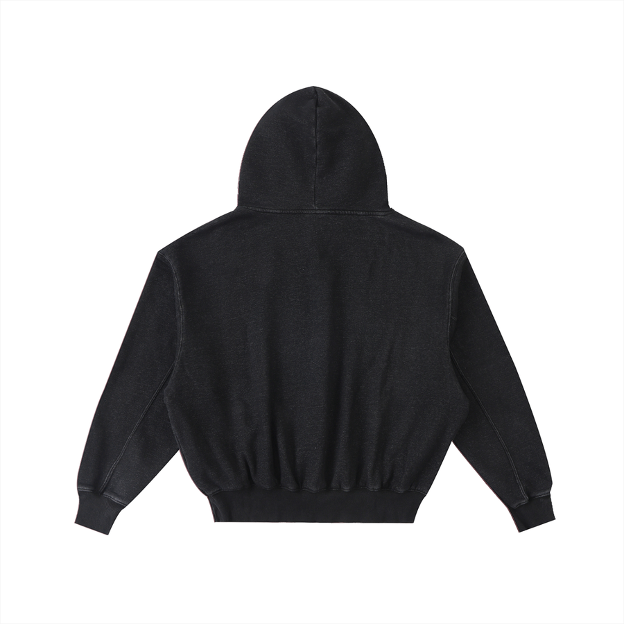 Frayed Fleece Hoodie