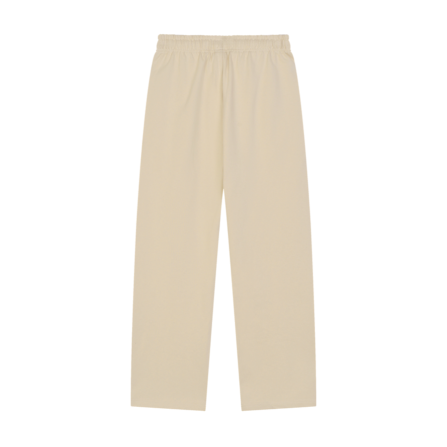 Solid Color Straight-Leg Sweatpants