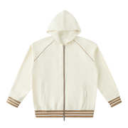 Striped Zip-Up Hoodie