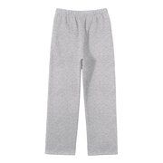 Unisex Solid Color Fleece Straight Leg Pants