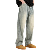 Mens Retro Straight Jeans