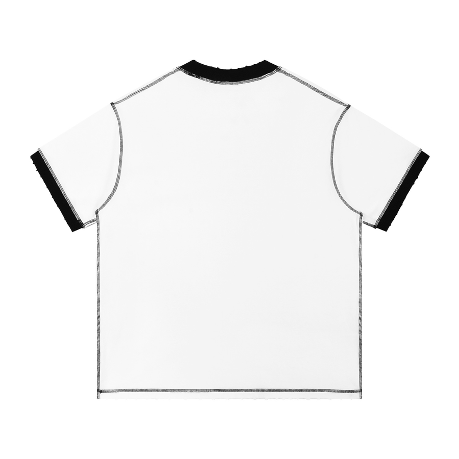 Stitched Cotton T-Shirt