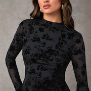 Hollow-out Slim Dress