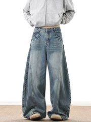 Mens Retro Wide Jeans