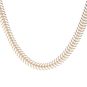 Fishbone Aircraft Chain Necklace