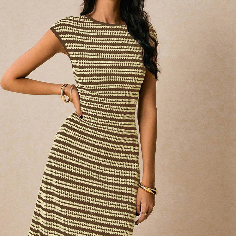 Striped Knitted Dress