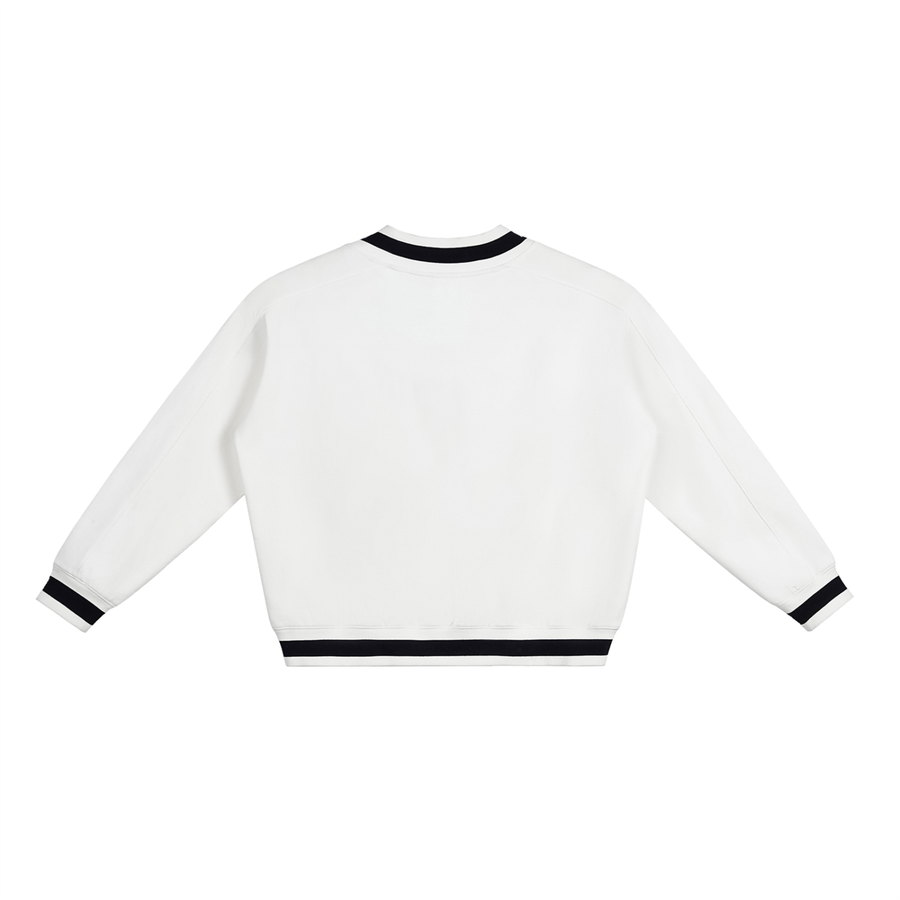 V-Neck Collar Sweatshirt