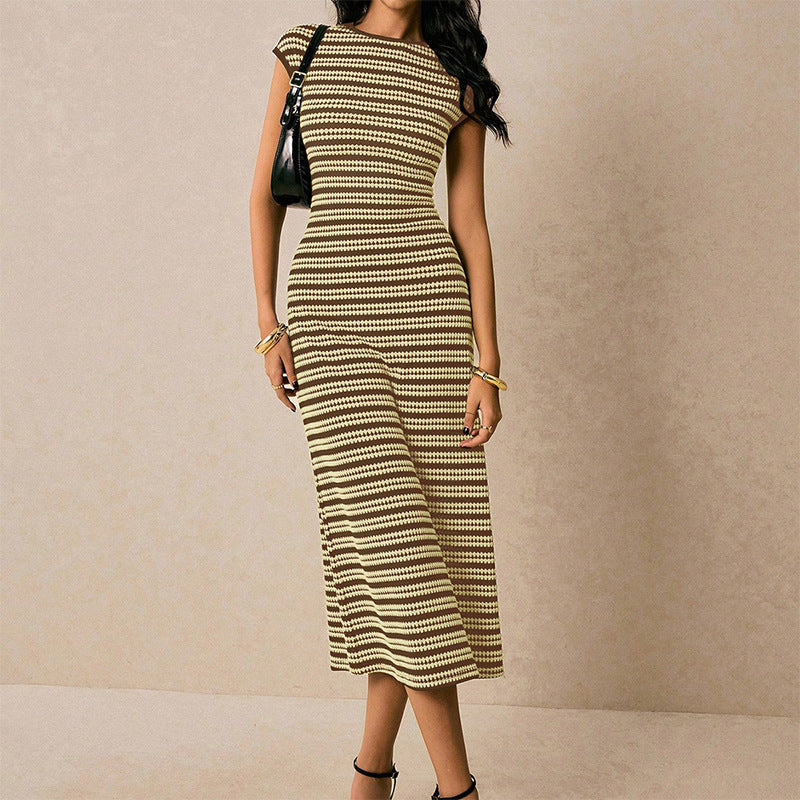 Striped Knitted Dress