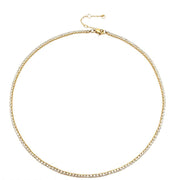 Round Tennis Clavicle Necklace