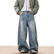 Mens Retro Wide Jeans