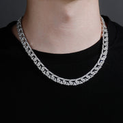10mm Diamond Cuban Link Necklace and Bracelet Set