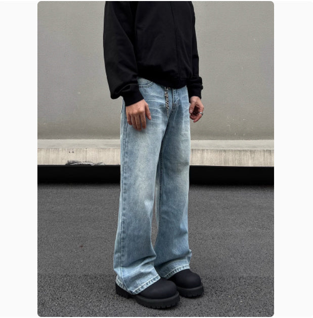 Men's Blue Straight Jeans